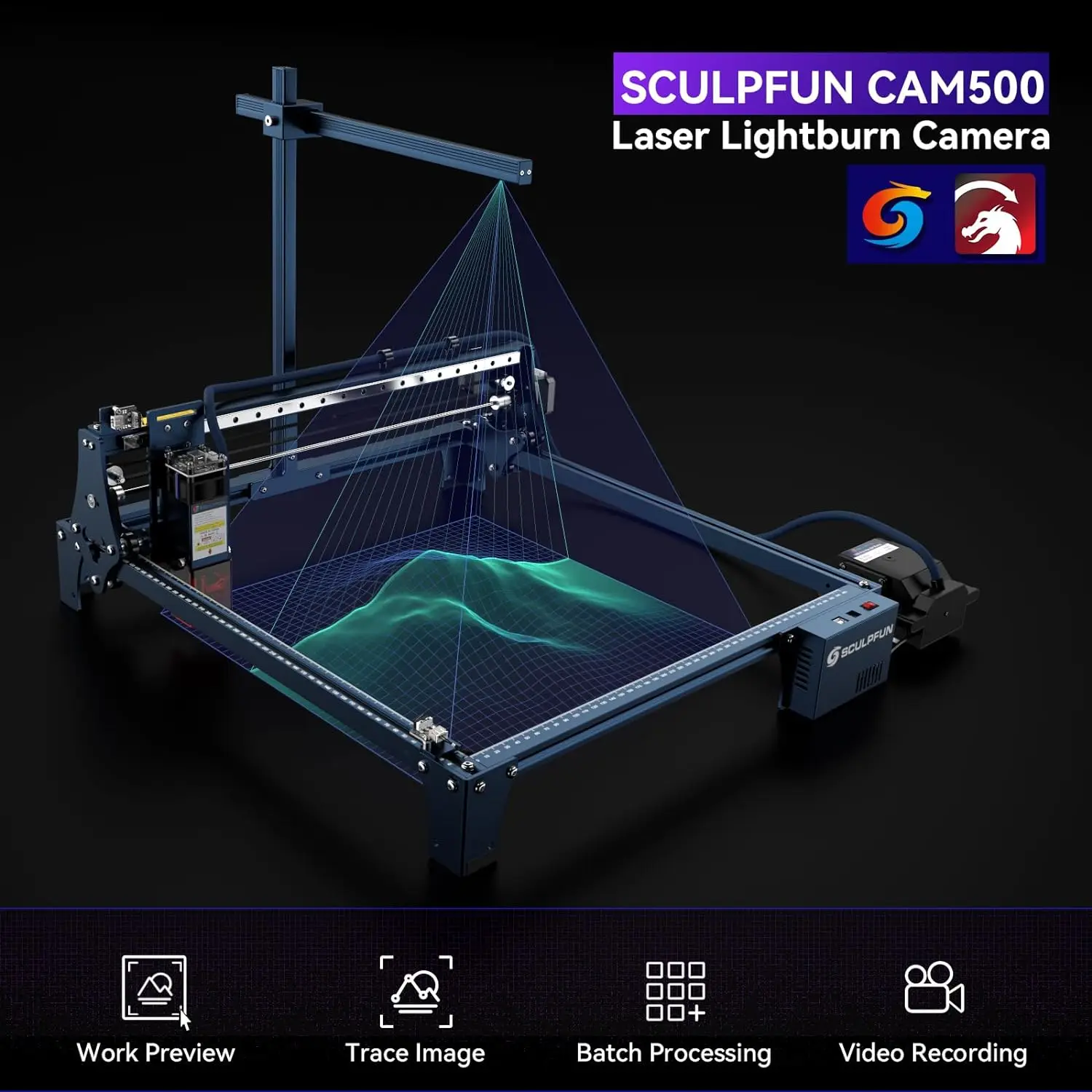 Лазерный гравер SCULPFUN CAM50 – обзор и цена Industrial Laser Engraver